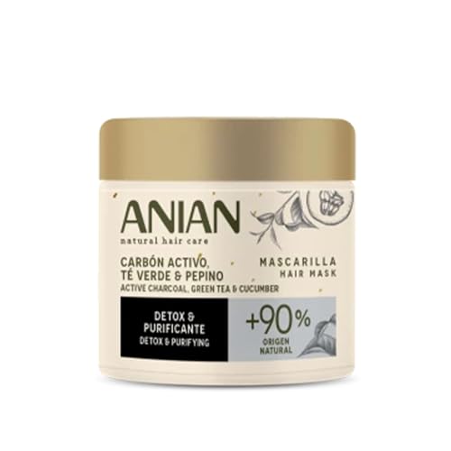ANIAN - Mascarilla Carbón Activo, Té verde y