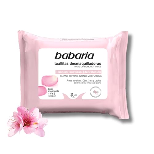Babaria - Toallitas Desmaquillantes Con Rosa