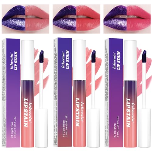 3 piezas Tintes de Labios Despegables, Tinte de