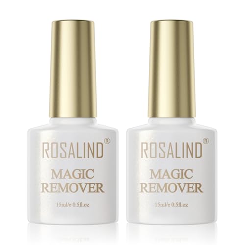 ROSALIND Magic Remover,2 Pcs Quita Esmalte