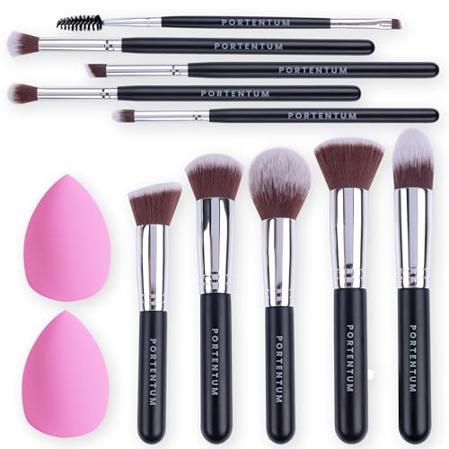PORTENTUM Brochas de Maquillaje profesional - Set