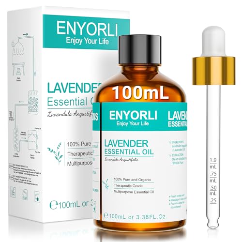 ENYORLI Aceite Esencial de Lavanda 100mL 100% Puro