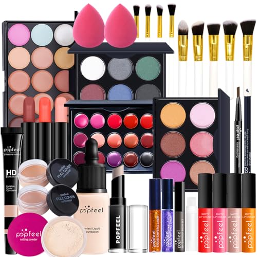 Kit de Maquillaje, Set Maquillaje Mujer, Estuche