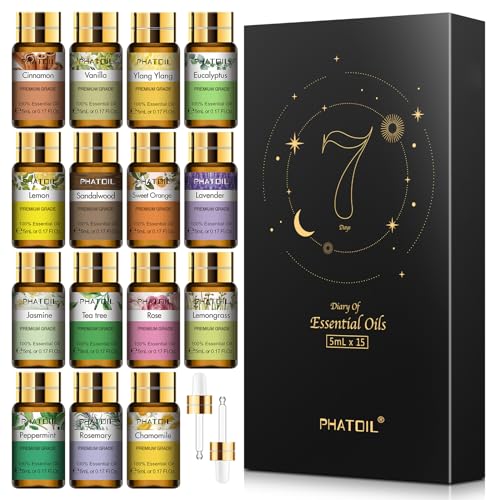 PHATOIL Juego De Aceites Esenciales 15 X 5ml, Set