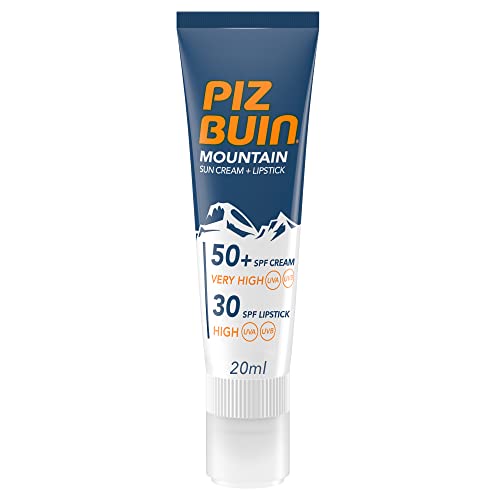 Piz Buin Mountain Sun Cream 50 SPF + Lipstick 30