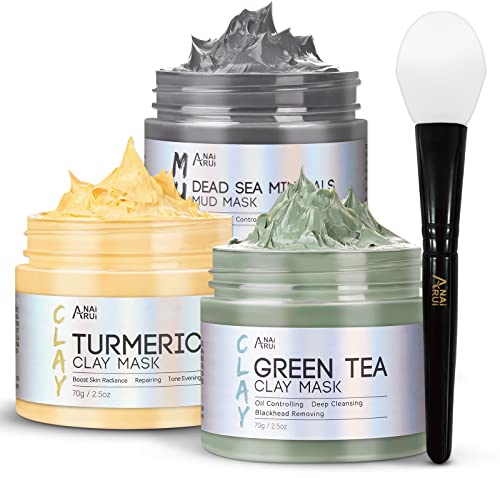 ANAiRUi Mascarillas Faciales de Cúrcuma +