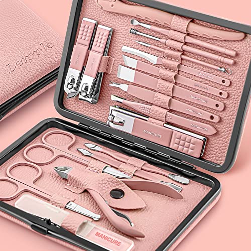 Manicura Pedicura Set 18 PCS Profesional Cortaúñas