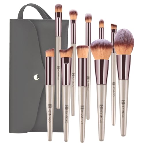 HEYMKGO Brochas de Maquillaje, 10 piezas Brochas