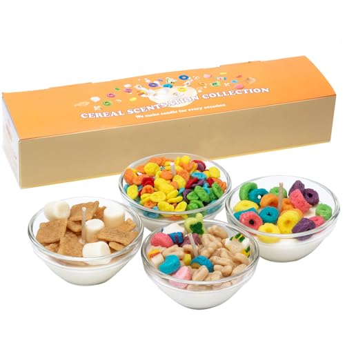 CabyGift Juego de 4 velas aromáticas lindas y