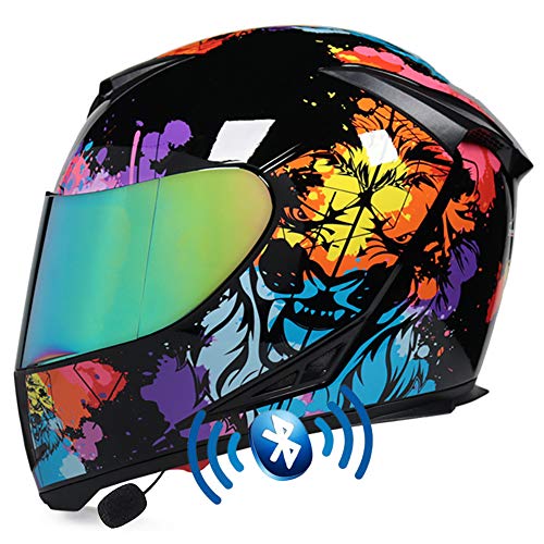 Casco de Moto Bluetooth Integrado, Cascos de Moto