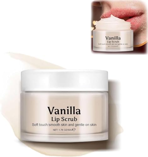 Exfoliante Labial de Vainilla, Suave y Humectante