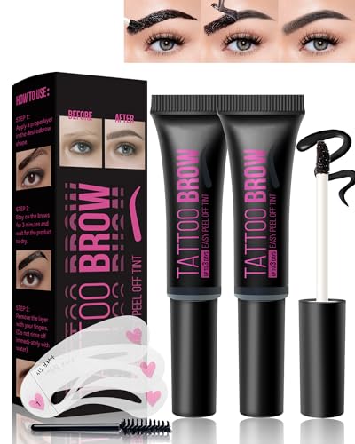 Gel de cejas Peel Off 2 unidades, tinta resistente