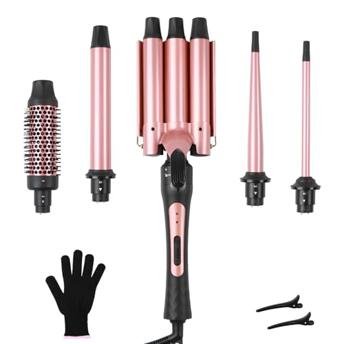 Großcat 5 en 1 Rizador de Pelo Profesional,
