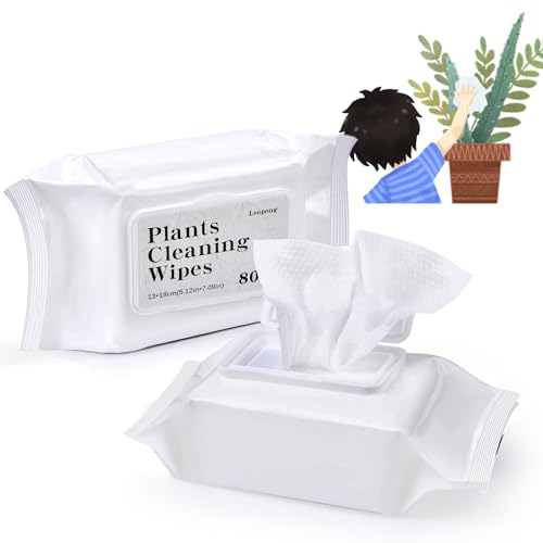 Leopong Toallitas de limpieza para plantas para