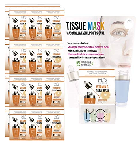 Pack 24 Mascarillas faciales Vitamin C Tissue Mask