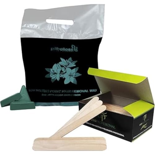 Pack Cera Depilatoria 1 Kg + 100 Espátulas