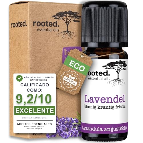 rooted.® Aceite esencial de lavanda BIO 10 ml –