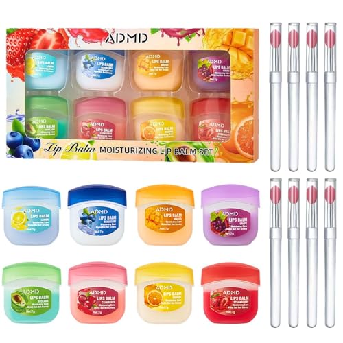 8 Piezas Bálsamo Labial, Labial Nocturna