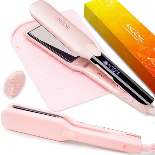 ANGENIL Plancha de pelo Pro Titan de 4,5 cm de