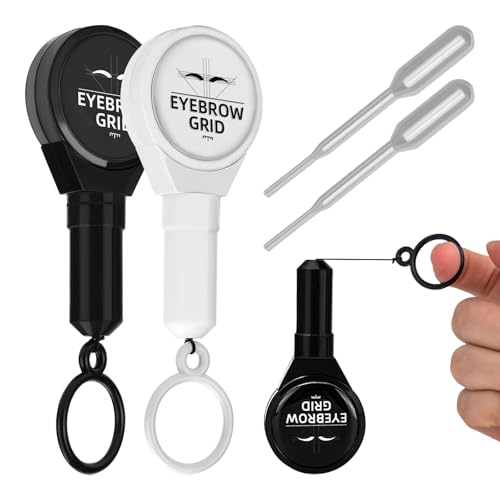 ATOMUS Dos cadenas de mapeo de cejas en blanco y
