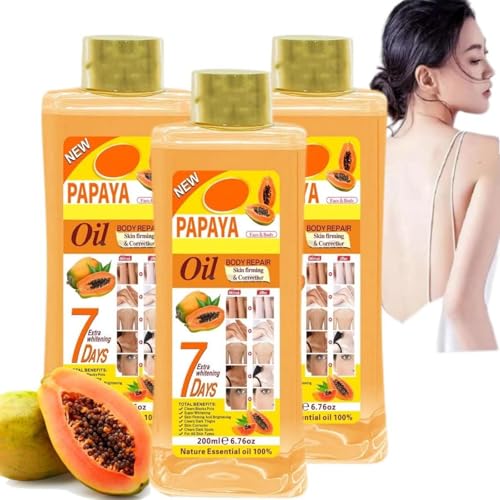 Aceite de Papaya Super Blanqueador, Aceite de