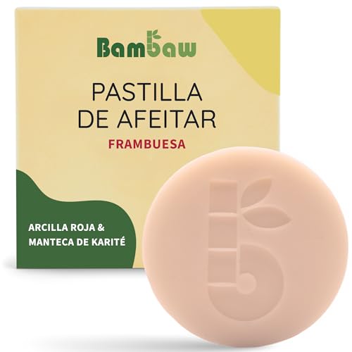 Bambaw Jabón de afeitar mujer 80g, Pastilla de