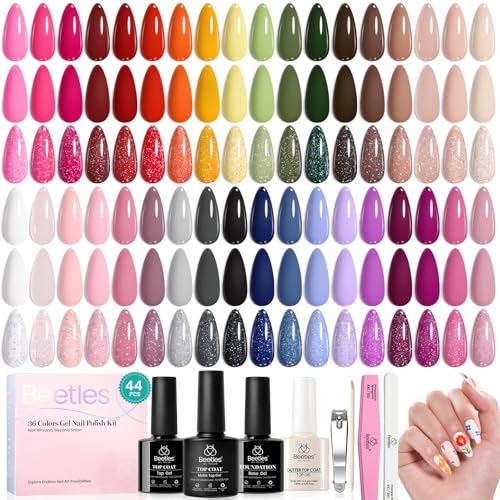 Beetles Esmalte de uñas en gel de 36 colores, set