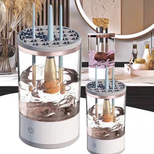 Brushly Pro Limpiador de brochas cosméticas,