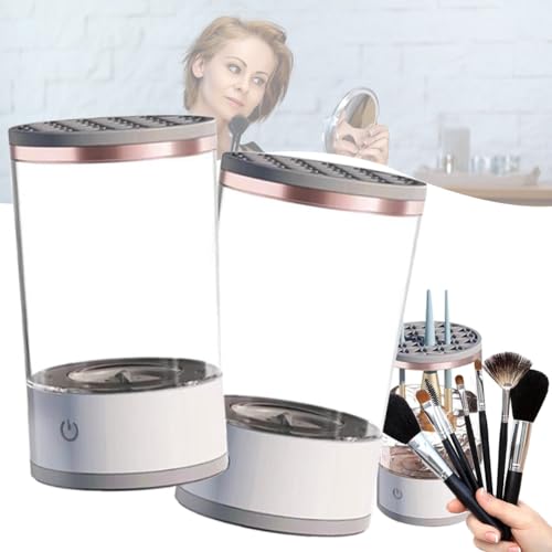 Brushly Pro Limpiador de brochas de maquillaje,