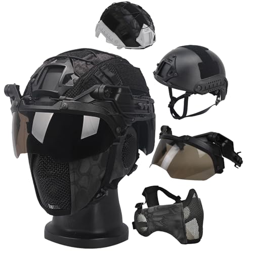 Casco Táctico De Paintball Airsoft ABS con Visera