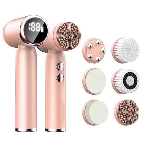 Cepillo facial eléctrico 6 en 1, limpieza profunda