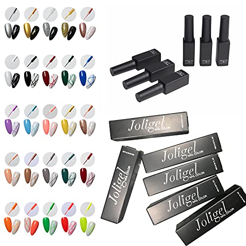 25 colores, delineador de uñas de gel, lápiz
