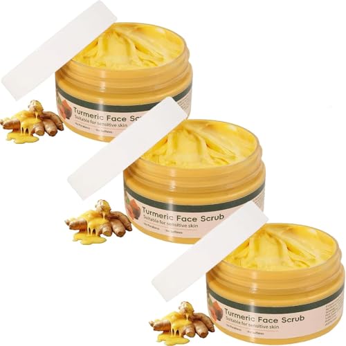 Crema exfoliante facial de cúrcuma, exfoliante