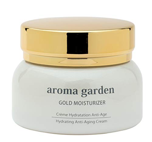 Crema hidratante de oro de 24 quilates contra la