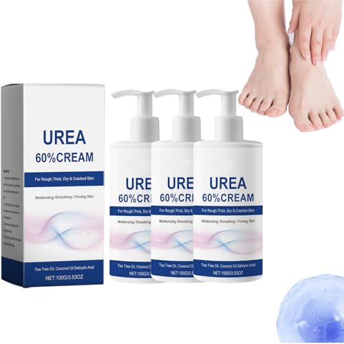 Crema reparadora para pies con 60% de urea, para
