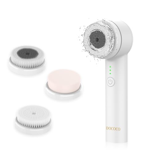 DOCOCO Limpiador facial, cepillo eléctrico de