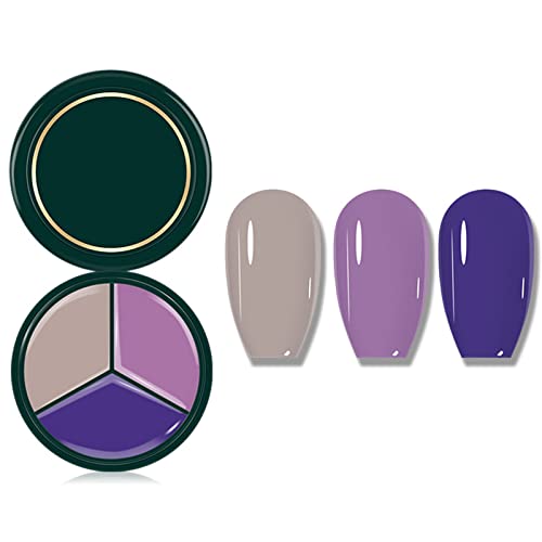 DONGCY Esmalte de Uñas en Gel Sólido 3 en 1 Casero