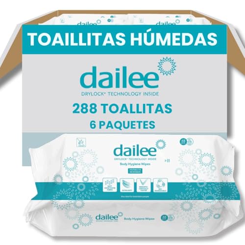Dailee Toallitas Humedas XL - 288x Toallitas