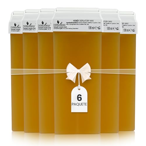 Dermawax 6 x 100 ml Cartuchos de Cera Tibia