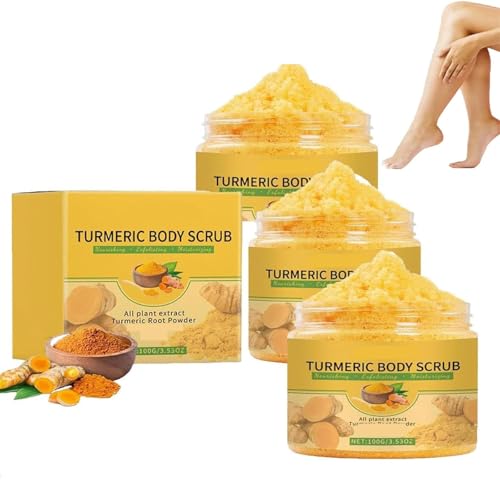 Exfoliante corporal de cúrcuma, exfoliante suave