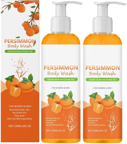 Gel de ducha de caqui para controlar el olor, gel