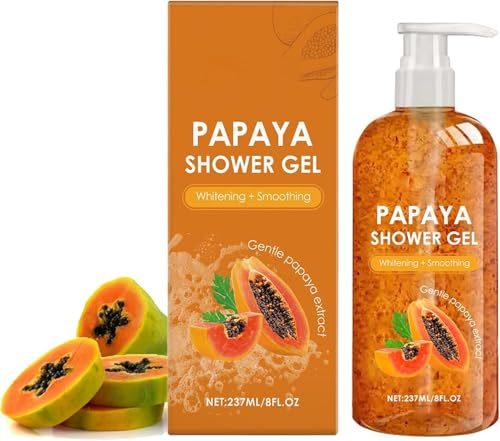 Gel de ducha de papaya, gel de baño blanqueador,