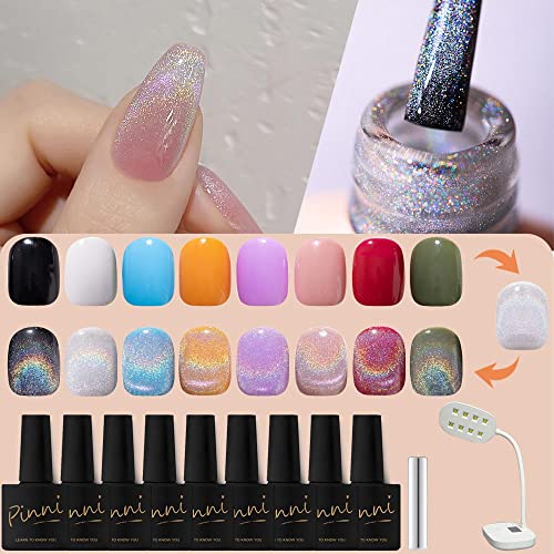 kit esmalte semipermanente Ojo de gato arcoíris