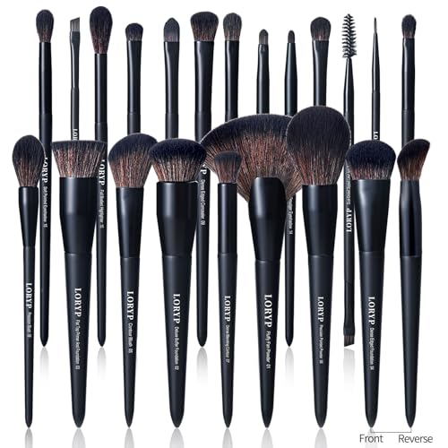 LORYP Juego de 21 brochas de maquillaje en polvo,