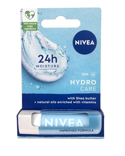 Nivea Hydro Care SPF 15 cuidado Lip Balm, 4,8 g