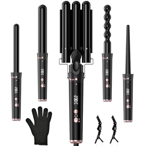 Onftrym Rizador Pelo Ondas Plancha Ondas,5 en 1