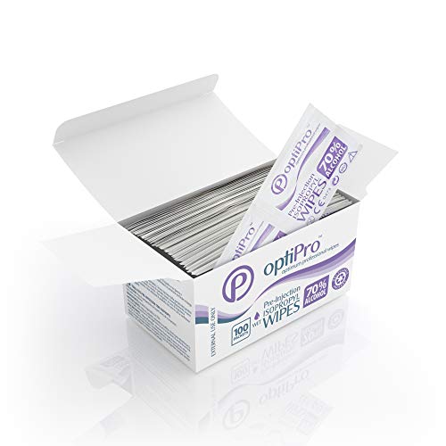 OptiPro Toallitas de Isopropilo con Preinyección
