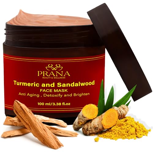 Prana - Mascarilla facial de cúrcuma y sándalo,