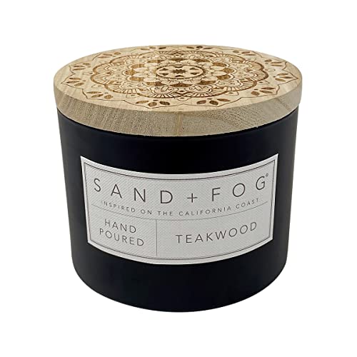 Sand + Fog Vela perfumada de madera de teca,