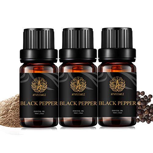 100% puro Negro Pimienta Aceites Esenciales Set,